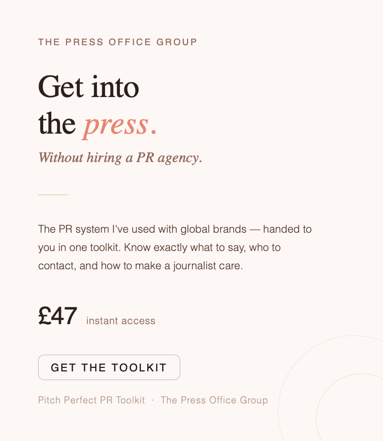 Your Pitch Perfect Press Get press coverage without a month